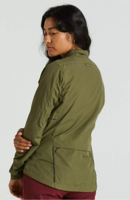 $180 Fjallraven Women's Rider’s Wind Jacket- Olive Khaki- Medium- New Tag