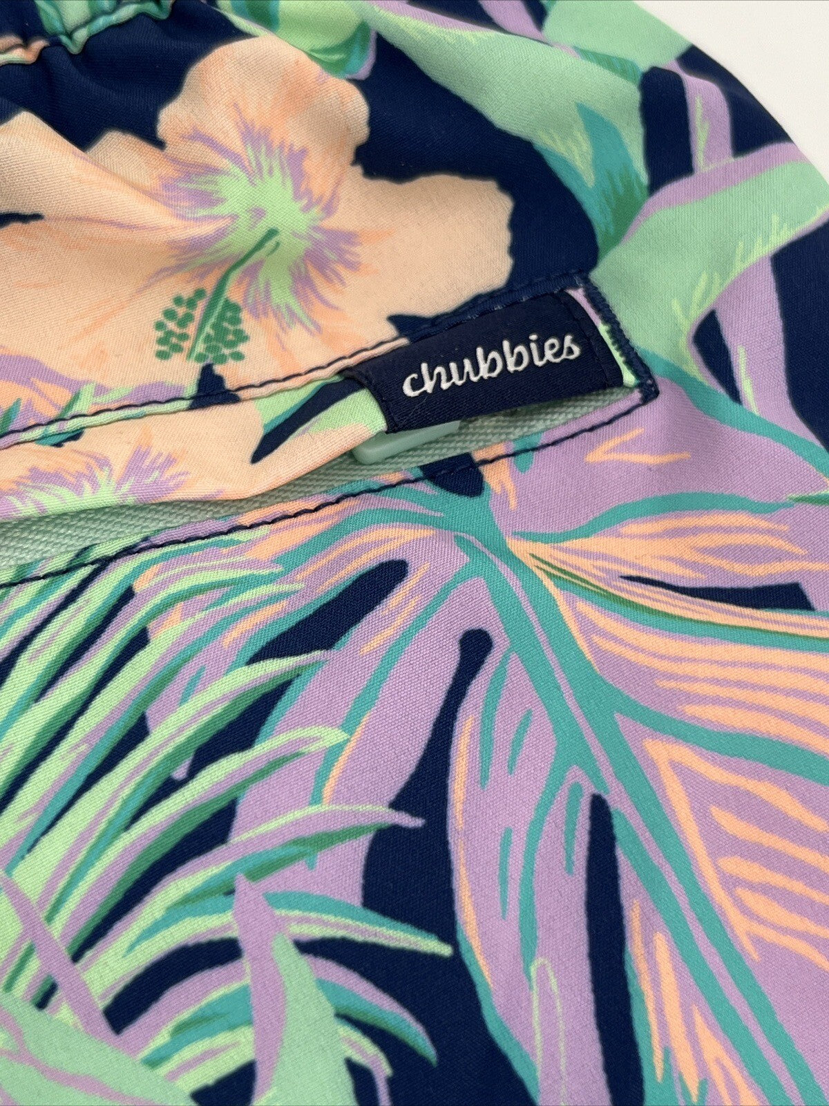 Chubbies Men's Stretch Swim Trunks 7" The Night Faunas -Multi-Small-New $79.50