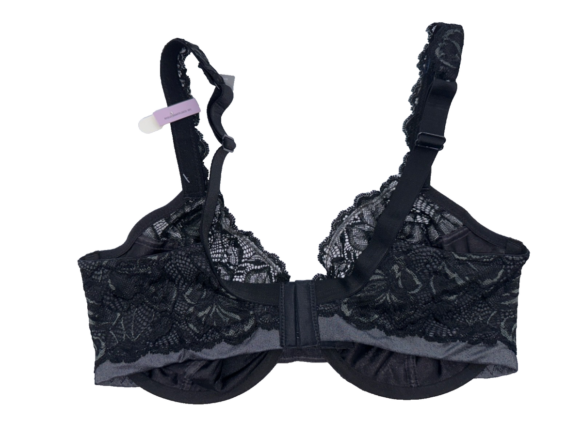 $48 Bali Women’s Lift Lace Desire Underwire Bra Adjustable Comfort U Straps-38D