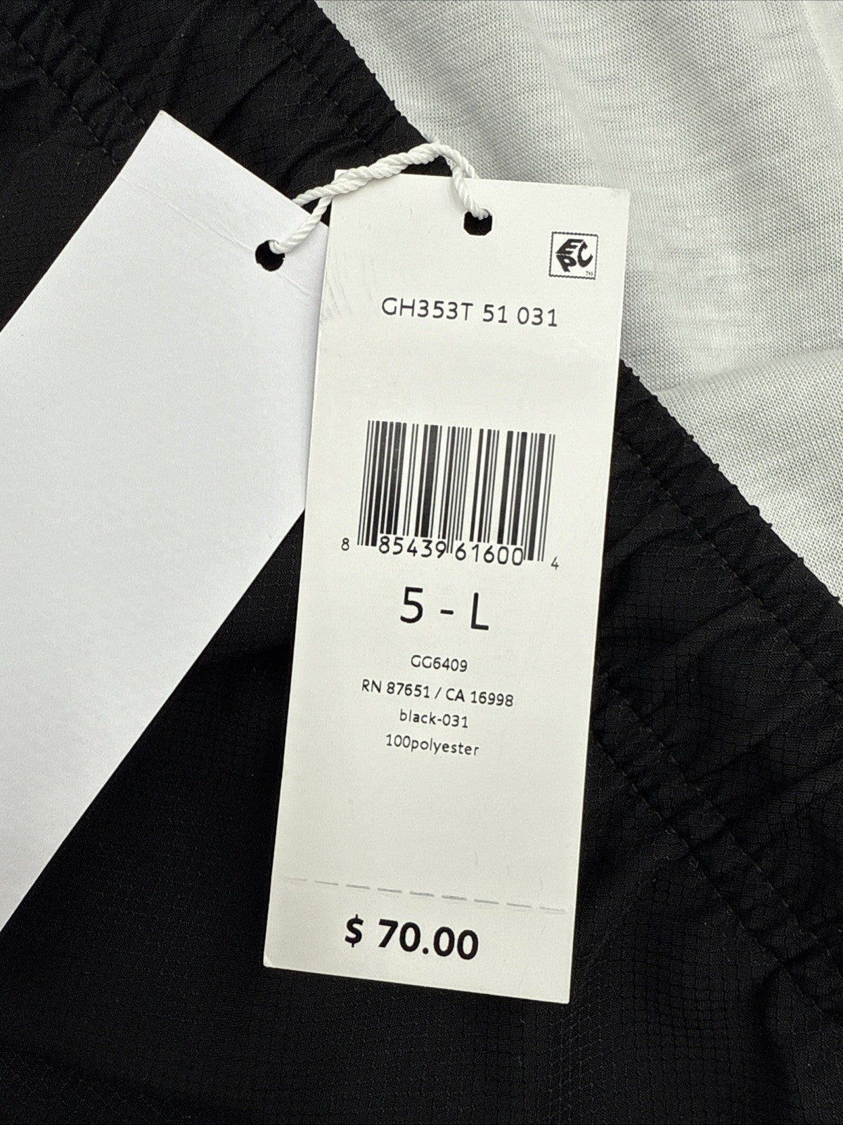 $70 Lacoste Men’s Lightweight Lined GH353T Tennis Shorts- Black - Large-  NEW