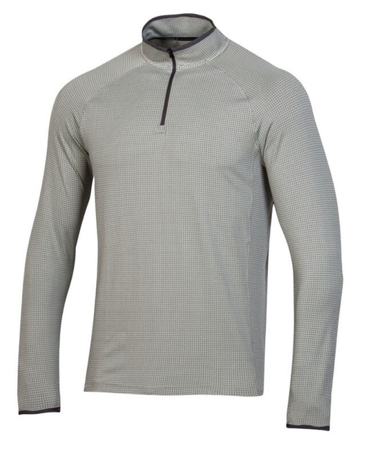 $75 Under Armour Men’s T2 Half Moons Print 1/4 Zip Golf Top - Green- Medium -New