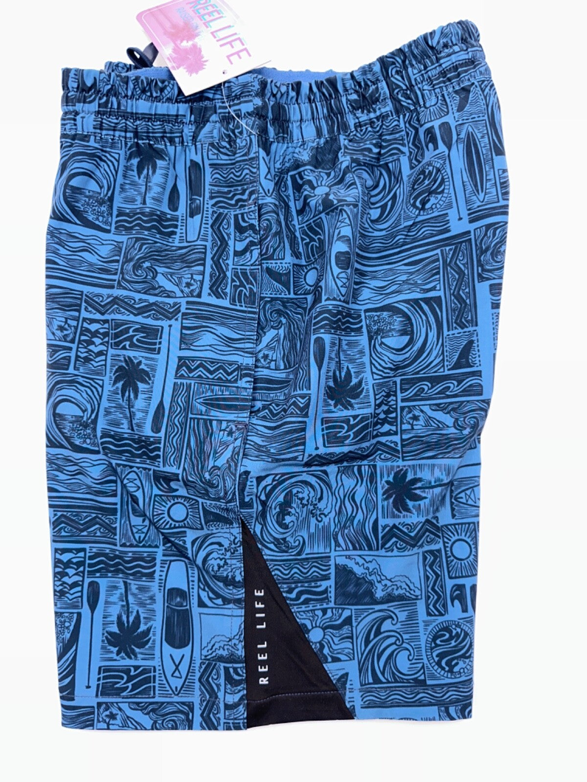 $40 Reel Life Men’s Lined Swim Trunk  6.5” - Dark Blue - Small - New with tag