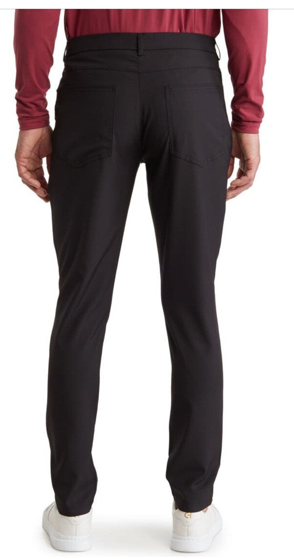 TR Premium Men’s Tech Stretch Slim Fit Pants - Black- 30W 32L- New Tags $168