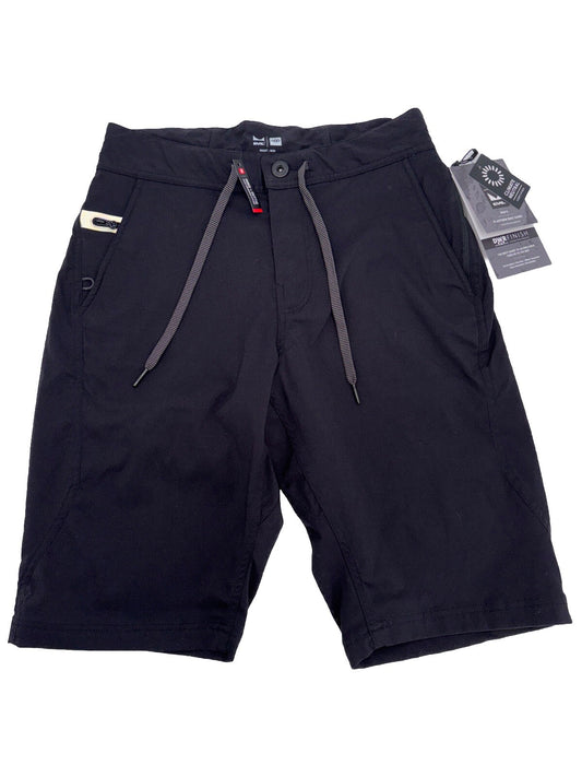 $75 686 Men’s Platform Bike Shorts 11" Chino Shorts-Black - Size: 32W-New Tags