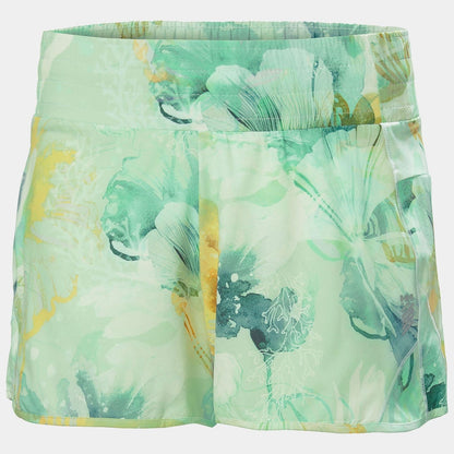 $70 Helly Hanson Women's Technical Trail Print Shorts - Jade Esra - Medium -New