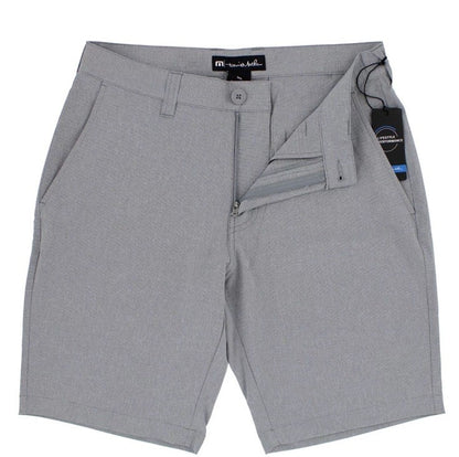 $85 Travis Mathew Men's Beck Shorts Stretch Waistband - Light Grey-Size: 33- New