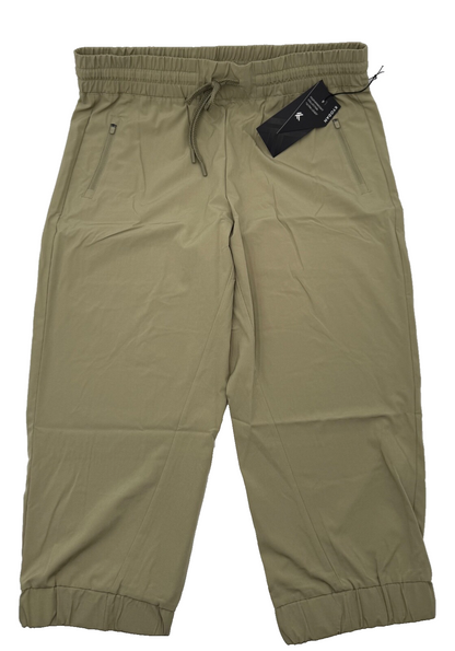 $58 Kyodan Women’s-Breezeflex Utility Capri Pants -Elm Green- Medium -New Tag