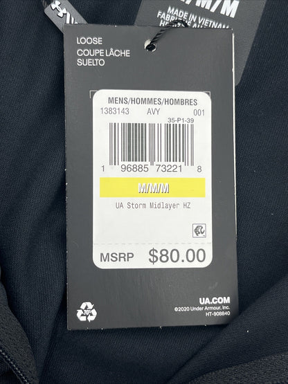 Under Armour Men’s 1/2 Zip Storm GOLF Sweatshirt-Black-MEDIUM- New-MSRP $80
