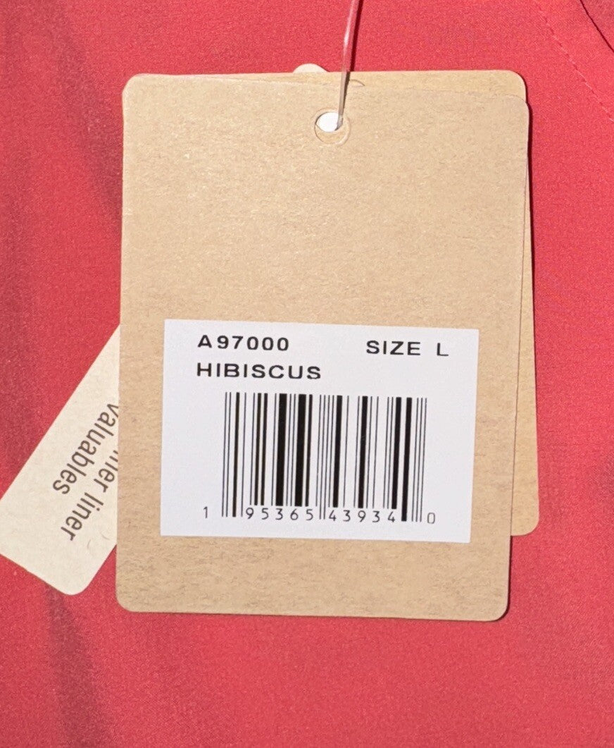 Zeroxposur Women’s Venus Breezy Skort Elastic Waist Pockets -Hibiscus- Large