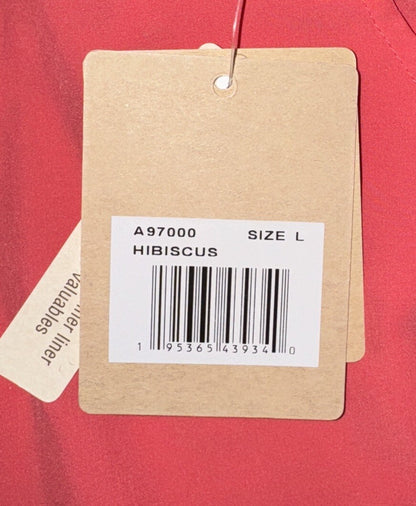 Zeroxposur Women’s Venus Breezy Skort Elastic Waist Pockets -Hibiscus- Large