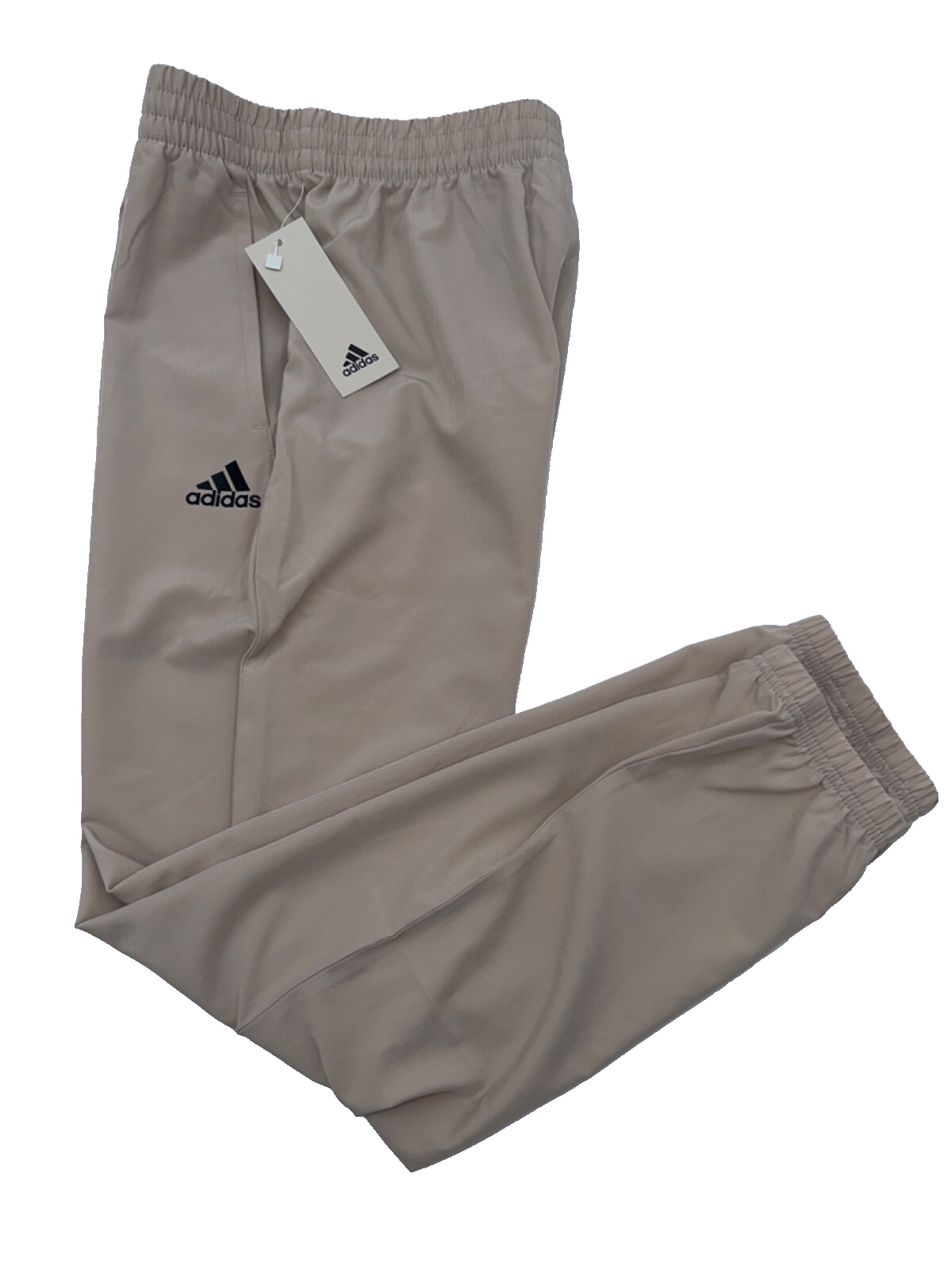 $45 Adidas Boys Joggers - AK0283AT10JC84 - Tan - Medium (10/12) - New With Tags