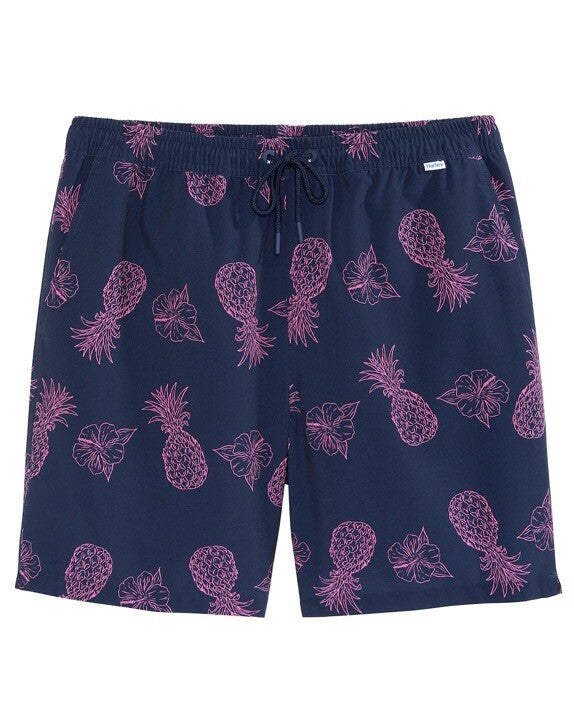 $40 Hurley Men's Salem Performance Pineapple Woven Shorts-Navy-Small-NEW