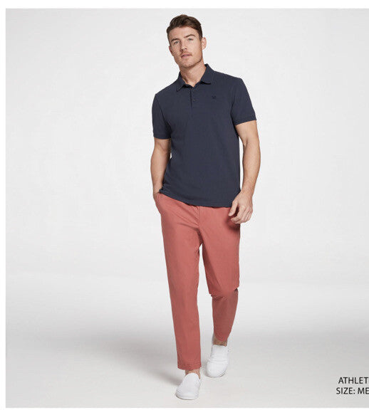 VRST Men's Pique Polo - Darker Ardosia Slate - Small - New Tags Retail $60