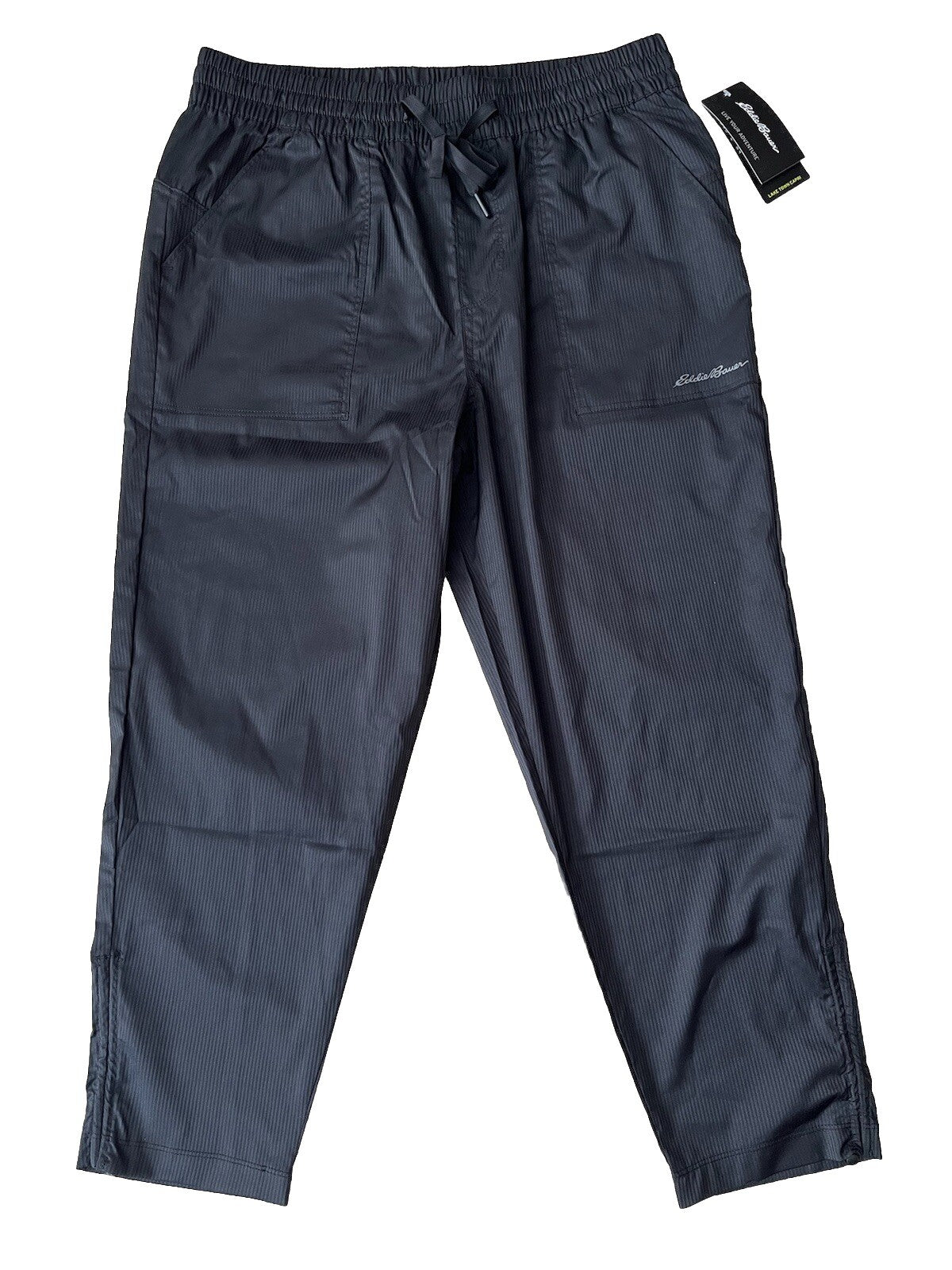 $70 Eddie Bauer Women’s Lake Town Capri Pants Lightweight-Black-Size: Medium-NWT