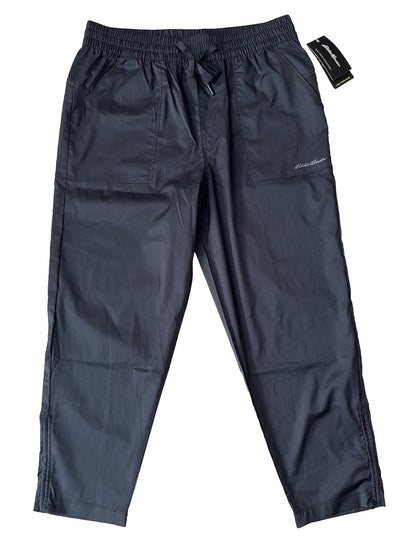 $70 Eddie Bauer Women’s Lake Town Capri Pants Lightweight-Black-Size: Medium-NWT