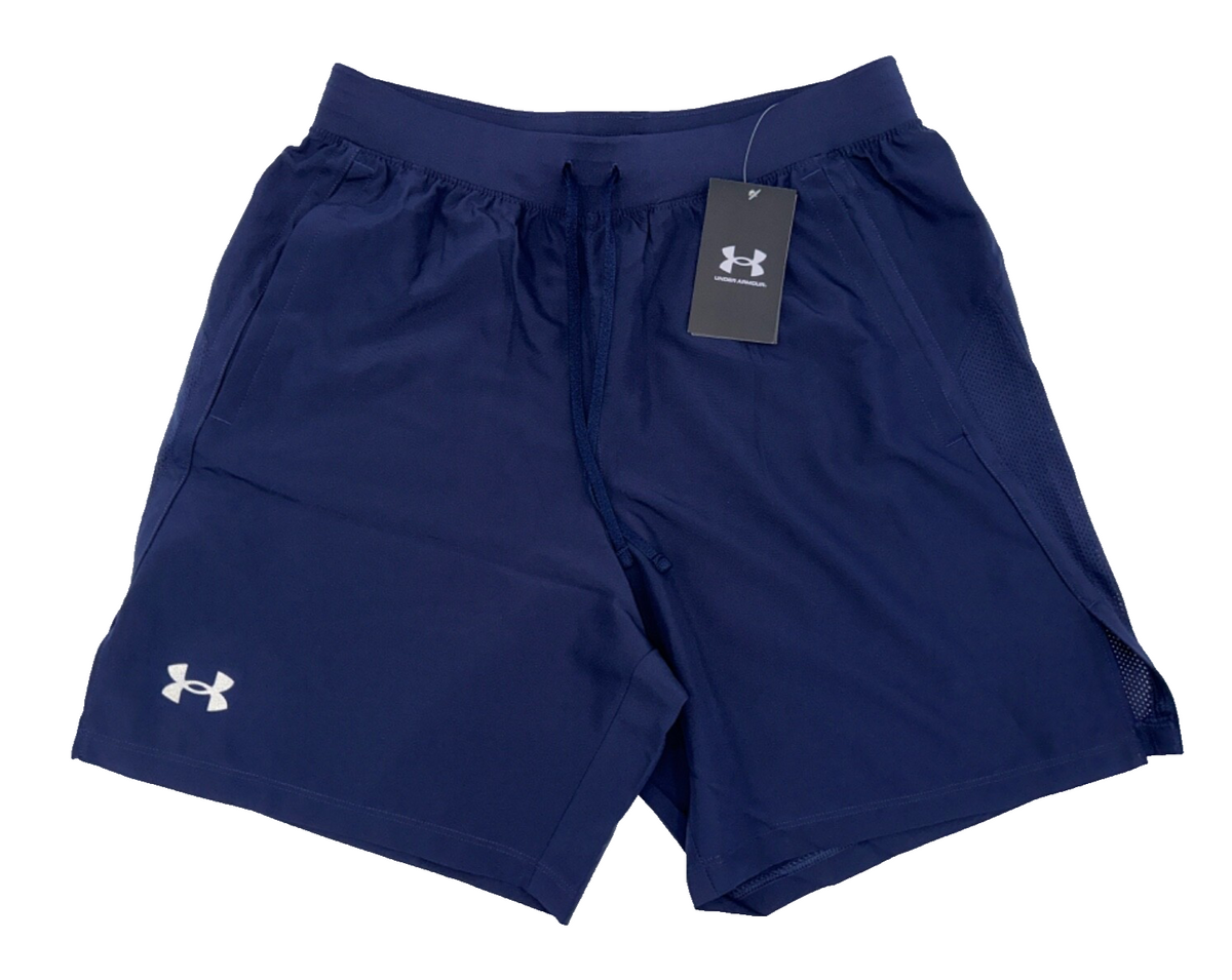 $38 Under Armour Men's Drawstring Launch Run 7" Shorts - Navy - Small - New