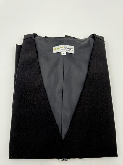Uniform Works Men’s CLASSIC Fit Vest/Pockets RESTAURANT WAITER SERVER-Small-New