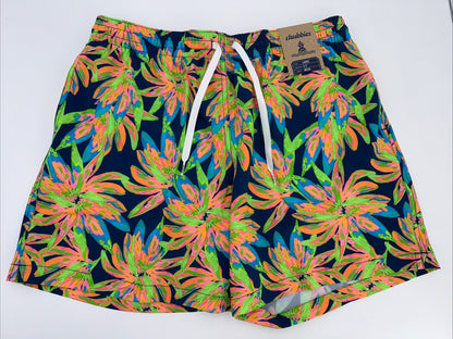 $70 Chubbies The Ocean Flowers 5.5" Inseam Swim Trunks-Multi -Large -New Tag