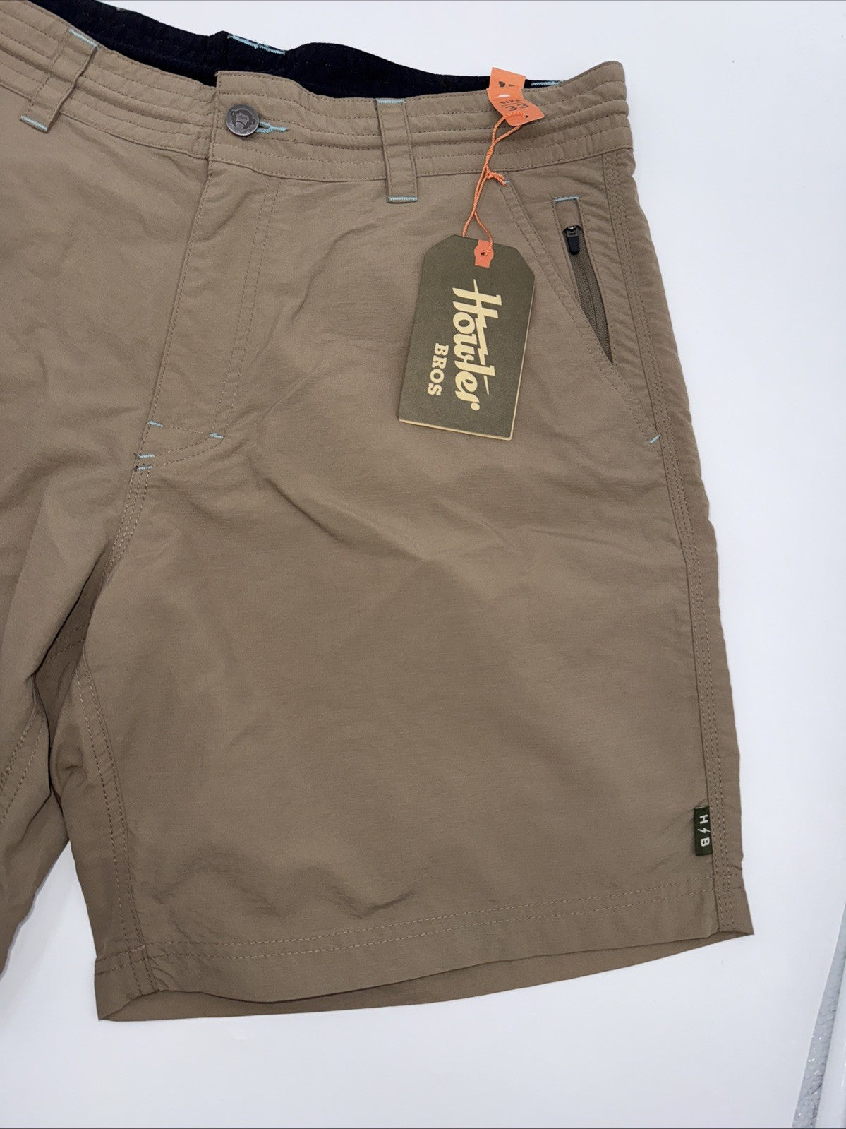 $69 Howler Bros Men's Horizon Hybrid Shorts 2.0 7.5" Inseam- Isotaupe- 33W - New