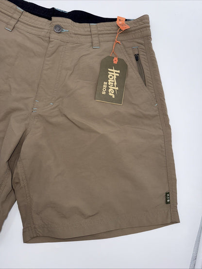 $69 Howler Bros Men's Horizon Hybrid Shorts 2.0 7.5" Inseam- Isotaupe- 33W - New