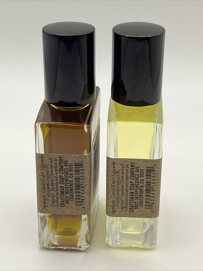 Combo 2 X Craftsman Soap Co. Cologne Oil-Sandalwood Spice/Back Country 1.5 Fl Oz