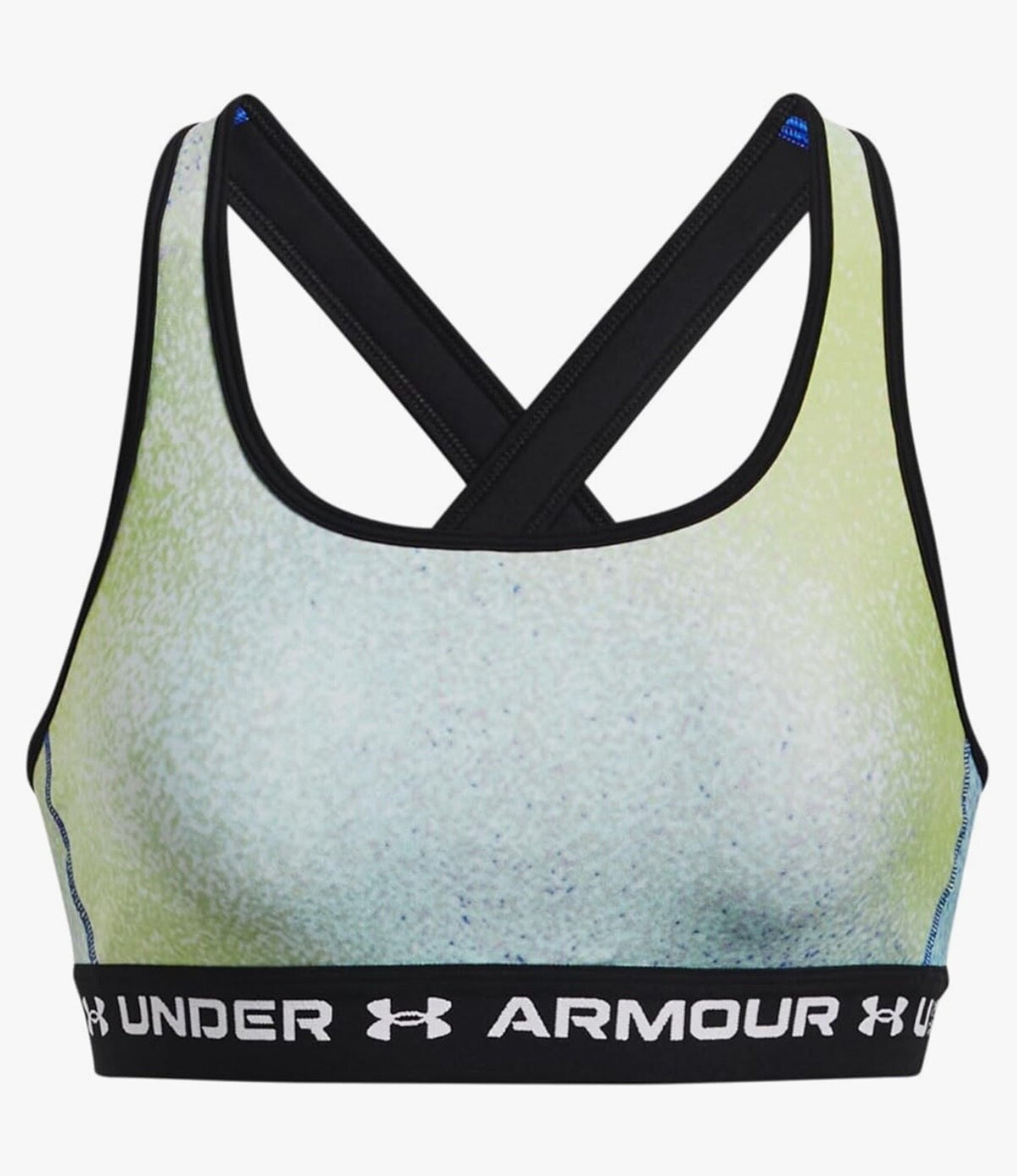 $40 Under Armour Women’s-Mid Crossback Printed Sports Bra-Multicolor-Small-New