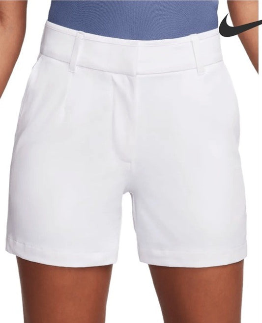 Nike Women’s Dri-FIT Golf Shorts Standard Fit DX6087-100 White-Size: Medium NWT