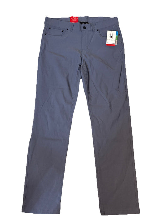 $89 Spyder Men's Tech Golf Pants-SMB082-Pebble - Size 34W x 32L - New With Tags