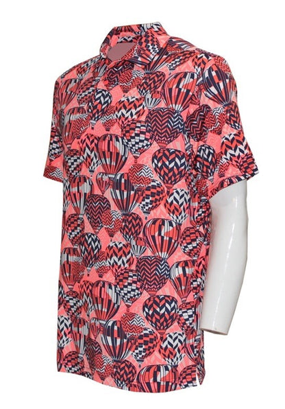 Under Armour Golf Men's Playoff 3.0 Hot Air Balloon Polo Shirt-Redish-Medium-New