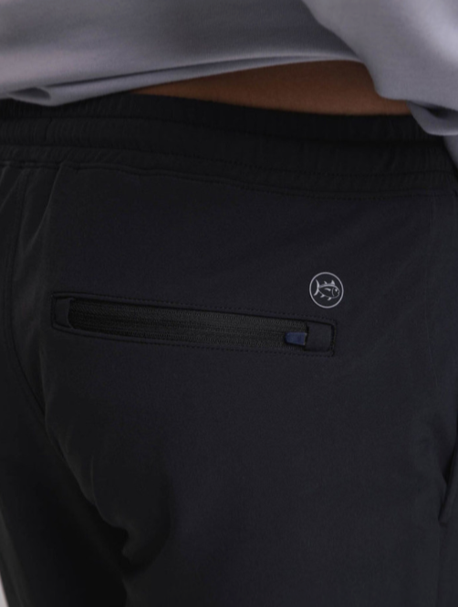$135 Southern Tide Men’s Excursion Performance Jogger Pants - Black - Small-New