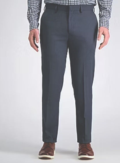 Haggar Men’s Perfect Fit Comfort Straight Slim Fit Dress Pants- Ink - 32Wx34L