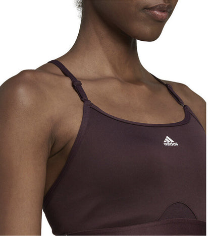 Adidas Aeroreact Training Light-Support Padded Bra- Black- Size: LAC - New