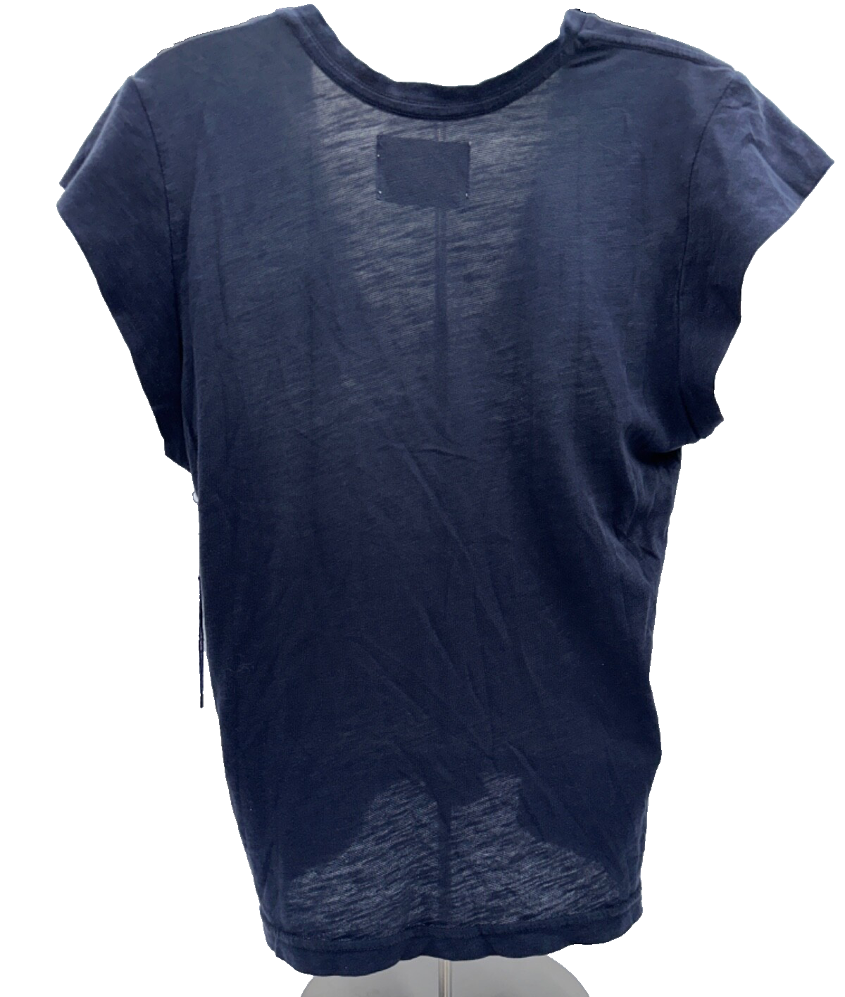 $58 Citizens of Humanity Women’s Cotton Inessa Scoop Neckline Tee - Navy- Medium