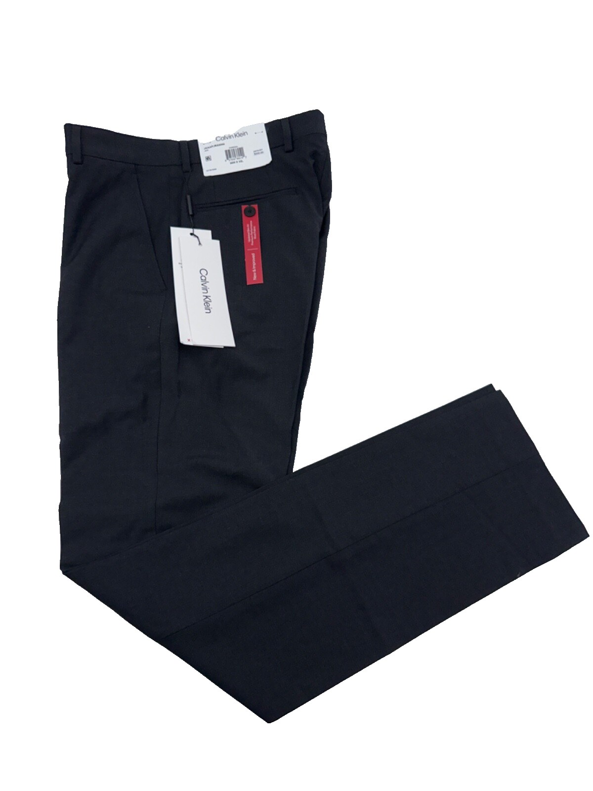 $200 Calvin Klein Men's Jace Suit Pant - Charcoal Grey - 33W x 32L - New Tags