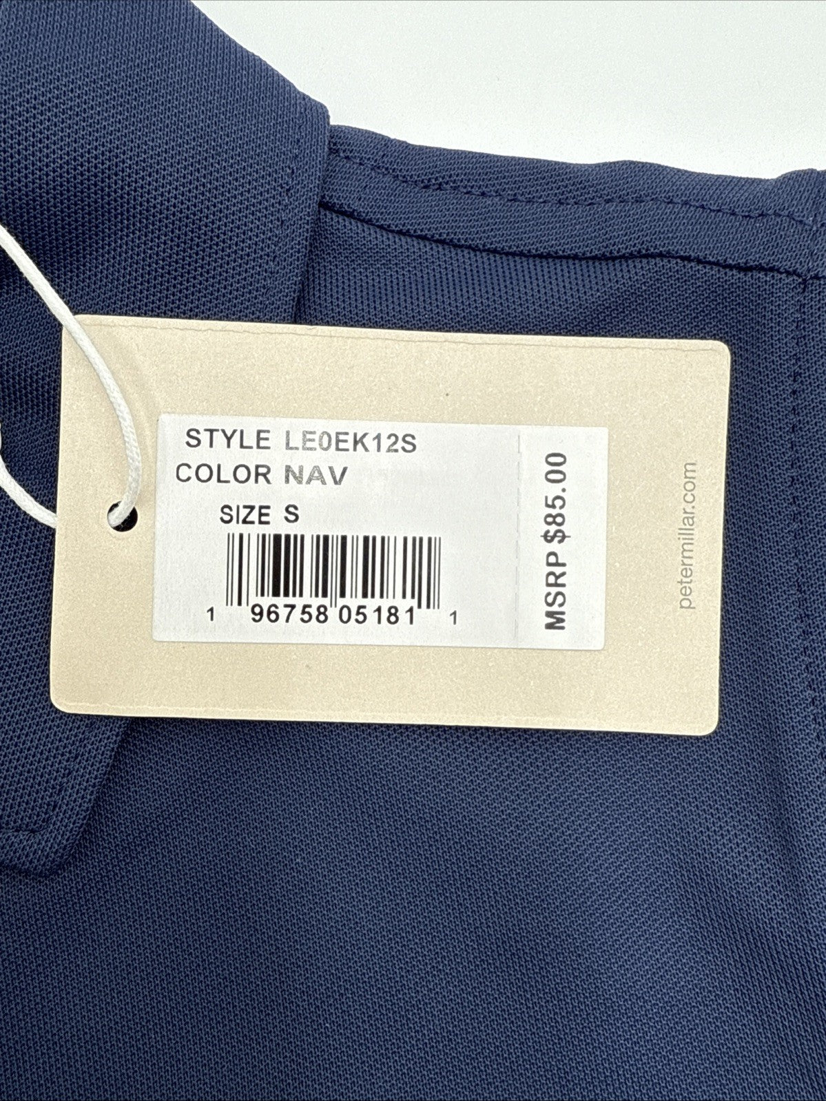 $85 Peter Millar Women’s Sleeveless Banded Polo Shirt - Navy - Small - New Tag