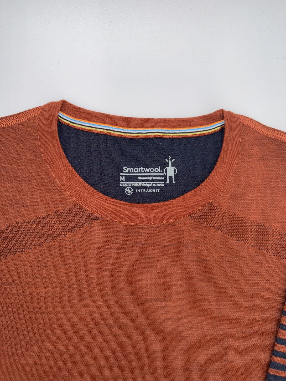 $130 Smartwool Women’s Intraknit Merino Base Layer Crew-Pecan Tan-Medium-New Tag