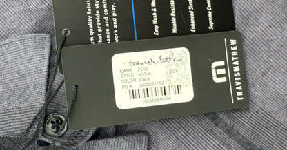 $125 Travis Mathew Men’s Stretch Stripe Button Long Sleeve Shirt- Zeke-Small-New