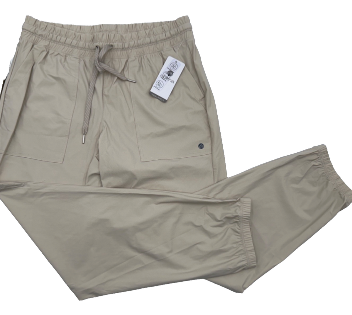 $46 Apana Women's Napa Woven Jogger - Silver Lining - Medium - New With Tags