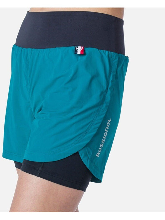 $78 Rossignol Women’s Trail Shorts - Dark Emerald Green/Black- Medium-New Tags