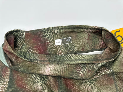 $115 Lole Life Women’s Burst Edition Leggings- Lily Pad Snake- Large- New