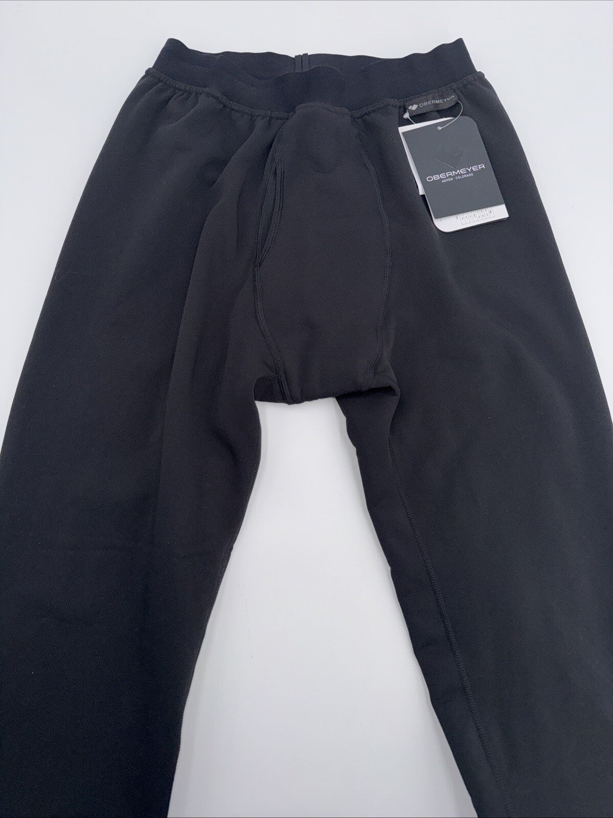 Obermeyer Men's Thermal Fleece Base Layer Bottoms 150 Ultrastretch-Black-Small