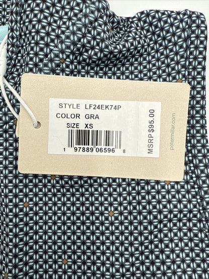 $95 PETER MILLAR Women’s Shirley Sleeveless Zip Polo-Graphite -SIZE: XSmall -New