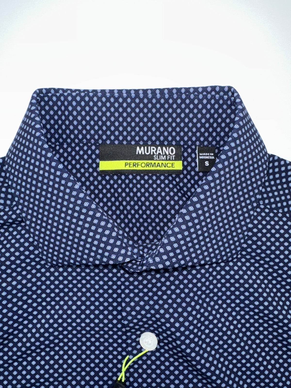 $80 Murano Men’s Button-Down Shirt - Y35WM106 - Navy - Small - New With Tag