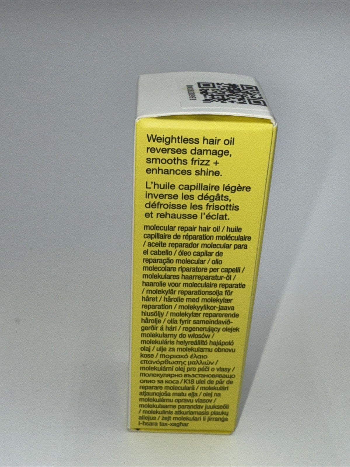 K18 Molecular Repair Hair Oil Biomimetic Hair Science  .34 oz / 10 ml