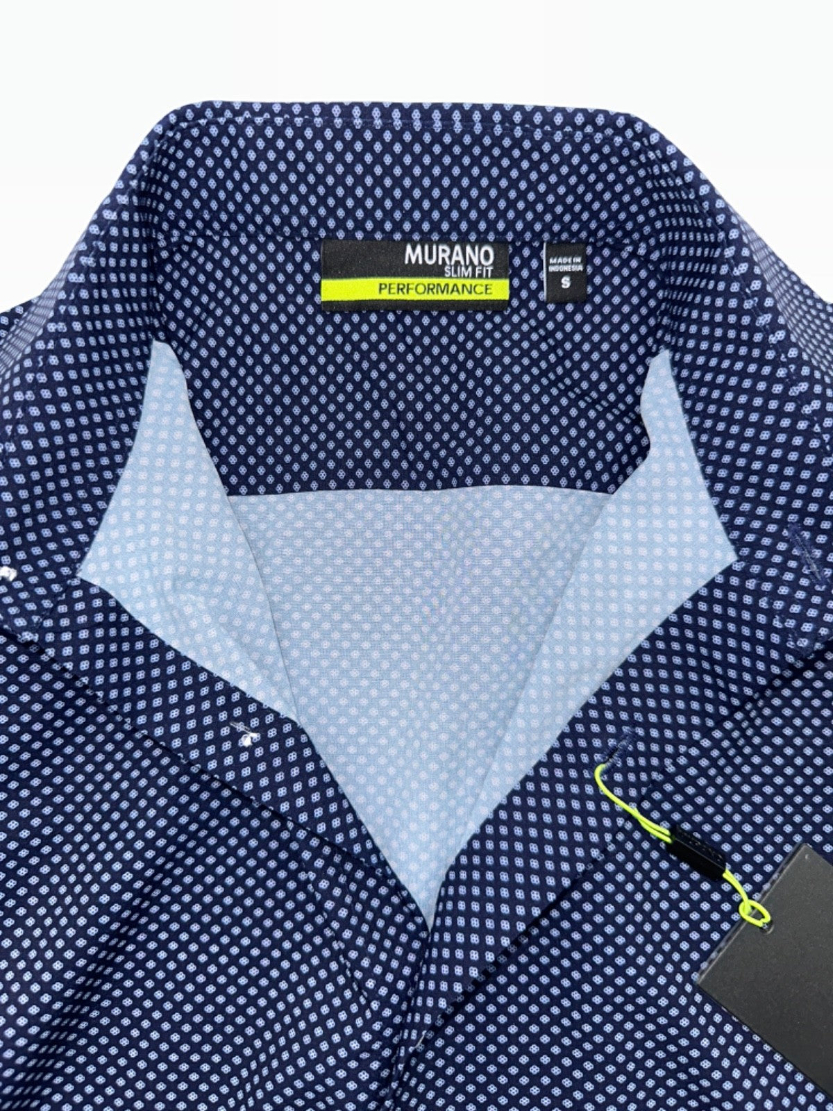 $80 Murano Men’s Button-Down Shirt - Y35WM106 - Navy - Small - New With Tag