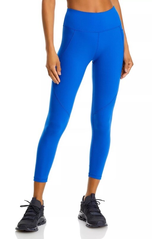 $100 Sweaty Women’s Betty Power Leggings 7/8 Length- Blue -Size: 10 Large - New