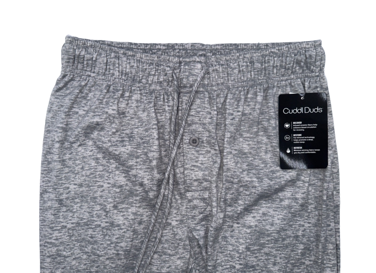 $38 Cuddle Duds Men's Sleep Pant -CD8722169-Grey Heather - Small - New With Tag