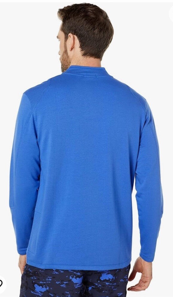 $88 Tasc Apex Fleece 1/4 Zip Pullover Jacket- Imperial Blue-Size: Medium-New