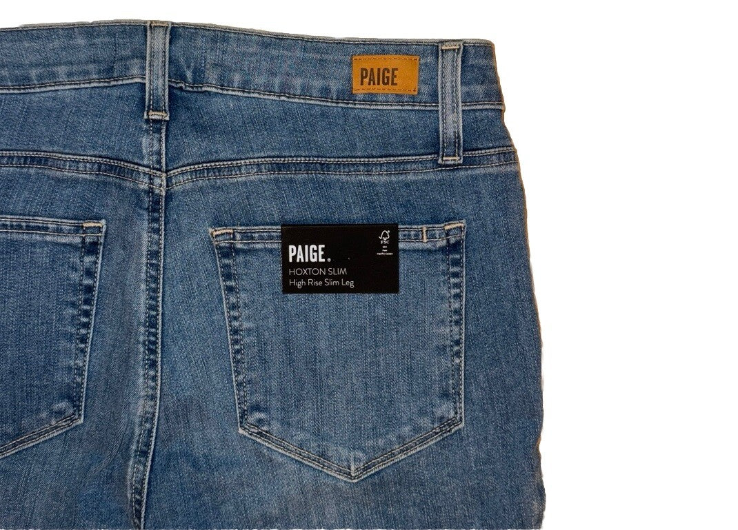 $225 PAIGE Women’s Hoxton Slim Raw Hem- Averill- Size: 32