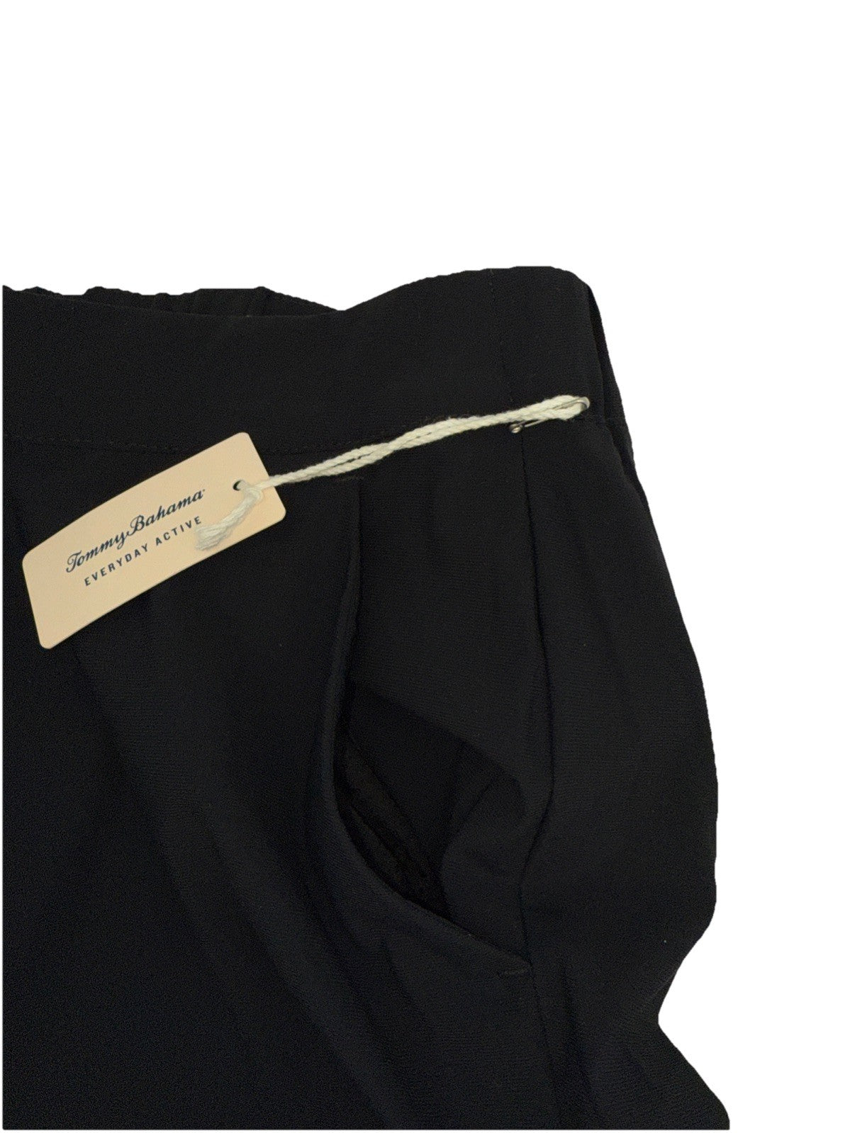 $98 Tommy Bahama Active Golf Tulp Hem Relax Fit Pants-Black-Small -New Tag